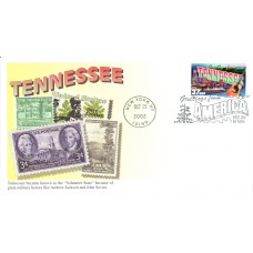 #3737 Greetings From Tennessee Mystic FDC