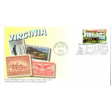 #3741 Greetings From Virginia Mystic FDC