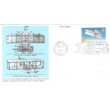 #3783 Wright Brothers First Flight Mystic FDC 