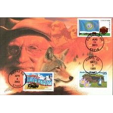 #4321 FOON: South Dakota State Flag Dual Nakano FDC