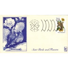 #1968 Kansas Birds - Flowers Namake FDC