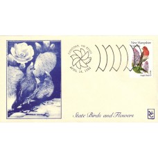 #1981 New Hampshire Birds - Flowers Namake FDC