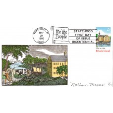 #2348 Rhode Island Statehood Nathan-Marcus FDC