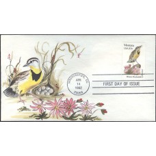 #1978 Montana Birds - Flowers NITA FDC