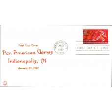 #2247 Pan American Games Nix FDC