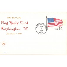 #UY38 US Flag Nix FDC