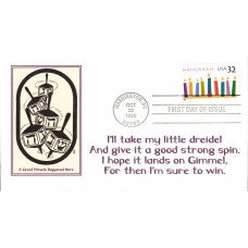 #3118 Hanukkah Nostalgia FDC