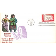 #1230 Carolina Charter Overseas Mailer FDC