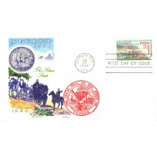 #1248 Nevada Statehood Overseas Mailer FDC