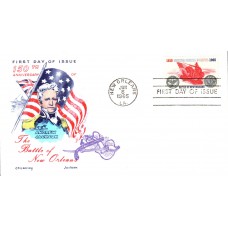 #1261 Battle of New Orleans Overseas Mailer FDC