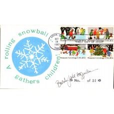 #2027-30 Christmas Scenes Paintbox Press FDC