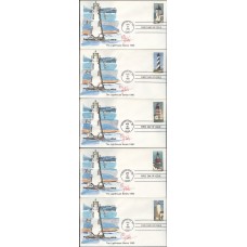 #2470-74 Lighthouses Palmetto FDC Set