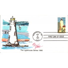 #2474 Sandy Hook Lighthouse Palmetto FDC