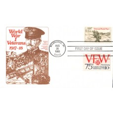 #2154 World War I Veterans Combo Panda FDC