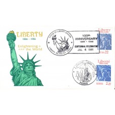 #2224 Statue of Liberty Joint Panda FDC