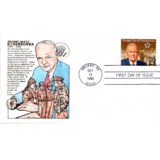 #2513 Dwight D. Eisenhower Panda FDC