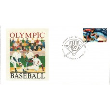 #2619 Olympic Baseball Panda FDC