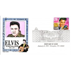 #2721 Elvis Presley Panda FDC