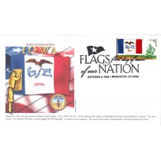 #4291 FOON: Iowa Flag Panda FDC