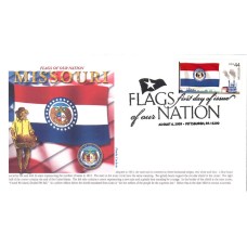 #4301 FOON: Missouri Flag Panda FDC