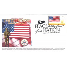 #4302 FOON: US Flag Panda FDC