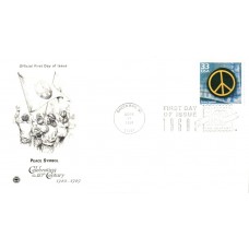 #3188m Peace Symbol PCS FDC