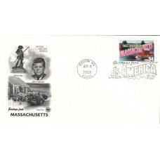 #3581 Greetings From Massachusetts PCS FDC