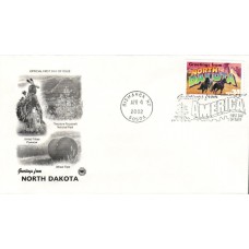 #3594 Greetings From North Dakota PCS FDC