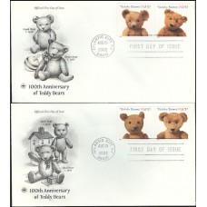 #3653-56 Teddy Bears PCS FDC Set