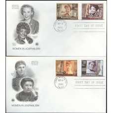 #3665-68 Women in Journalism PCS FDC Set