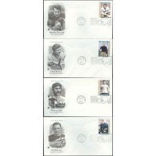 #3808-11 Early Football Heroes PCS FDC Set