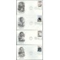 #3808-11 Early Football Heroes PCS FDC Set