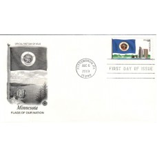 #4299 FOON: Minnesota Flag PCS FDC