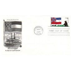 #4300 FOON: Mississippi Flag PCS FDC