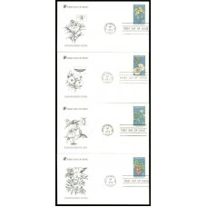 #1783-86 Endangered Flowers Pegasus FDC Set