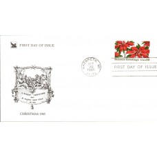 #2166 Christmas Poinsettia Pegasus FDC