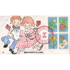 #1783-86 Endangered Flowers Peltin FDC