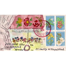 #1783-86 Endangered Flowers Peltin FDC