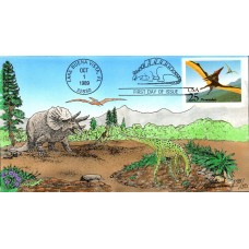 #2423 Pteranodom Dinosaur Peterman FDC