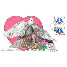 #2440-41 Love - Birds Peterman FDC