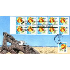 #2443 Beach Umbrella Peterman FDC