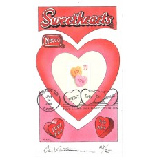 #3833 Love - Candy Hearts Peterman FDC