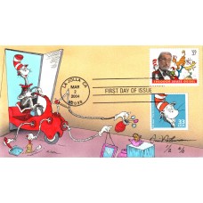 #3835 Theodor Seuss Geisel  Combo Peterman FDC