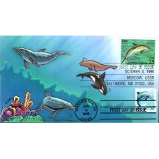 #4388 Dolphin Dual Peterman FDC