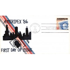 #2145 Ameripex Pinstripe FDC