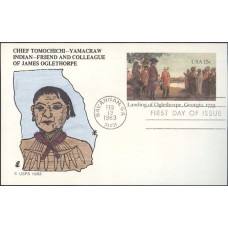 #UX98 Landing of Oglethorpe PKC FDC