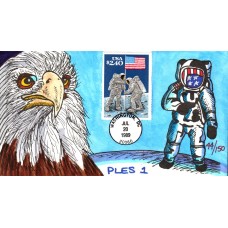 #2419 First Moon Landing PLES FDC