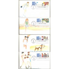 #2048-51 Summer Olympics Powell FDC Set