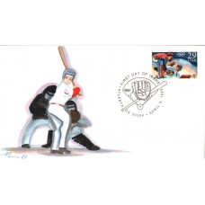 #2619 Olympic Baseball Powell FDC