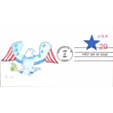 #U619 USA - Star Powell FDC